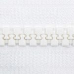 9 mm muovihammas vetoketju avo valkoinen